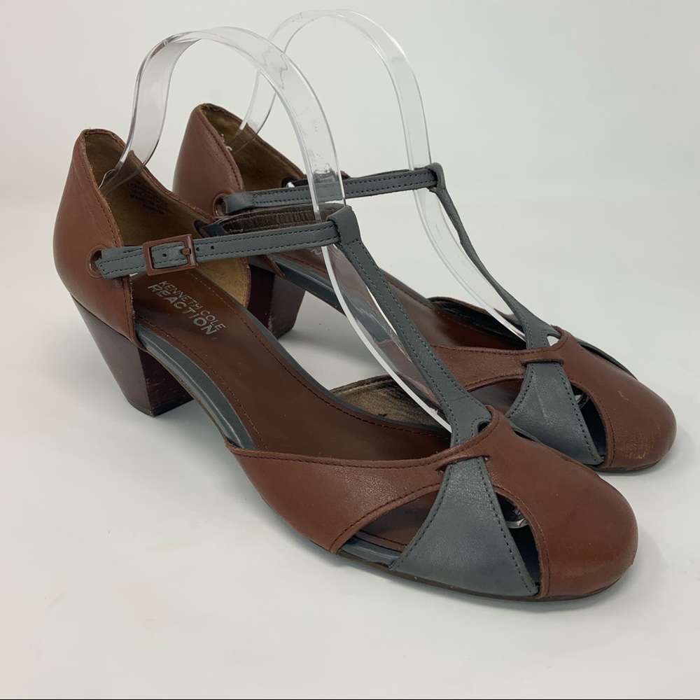 Kenneth Cole Reaction Ankle T-STRAP Sandals - Picture 1 of 7